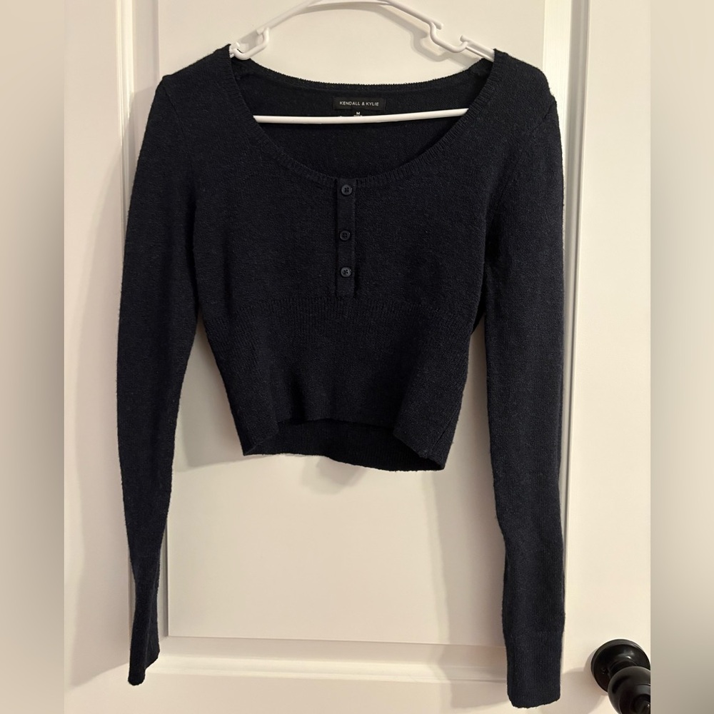 Fitted Button Up Sweater